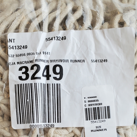 Anthropologie Deedra Macrame Table Runner - Picture 6 of 8